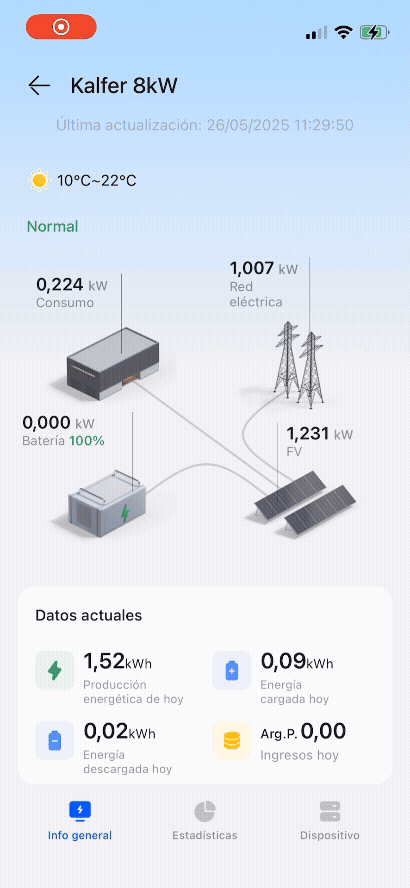 App de monitoreo INGELAR